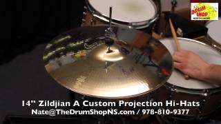 Video thumbnail for Zildjian A Custom Projection Hi-Hats 14'' - The Drum Shop North Shore by Nate Morrison Drums