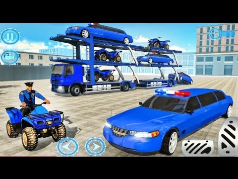 US Police Limousine Car Quad Bike Transporter - Android Gameplay 2021