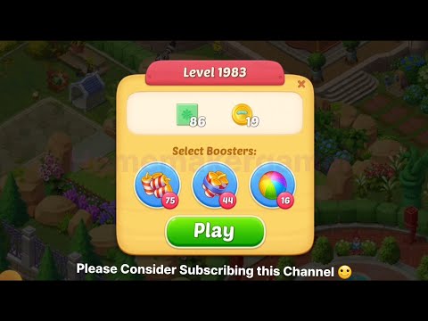 Matchington Mansion Level 1983, Level 1984, Level 1985, Level 1986 & Level 1987 - NO BOOSTER LEVELS