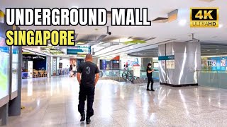 Underground Mall in Singapore | CityLink Mall to Suntec City Walking Tour [4K]