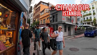 Cihangir Istanbul - 4K Walking Tour | Istanbul, Turkey (August 2025) | Lady Walk