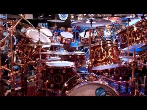 2011 NAMM Show   Neal Peart's Drum Kit  2010 Timemachine Tour  HD