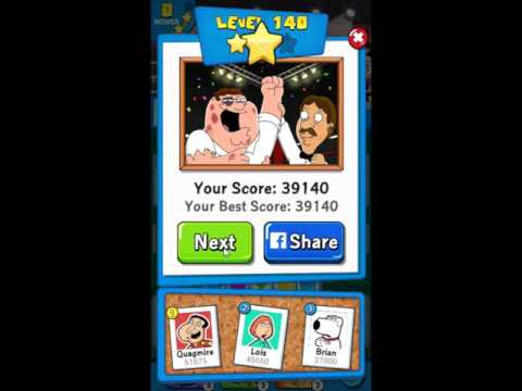 Family Guy Another Freakin Mobile Game Level 140 - NO BOOSTERS