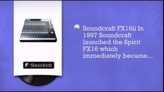 Video thumbnail for SOUNDCRAFT FX16ii Powerful live  Recording Desk - DJkit.com by djkit®