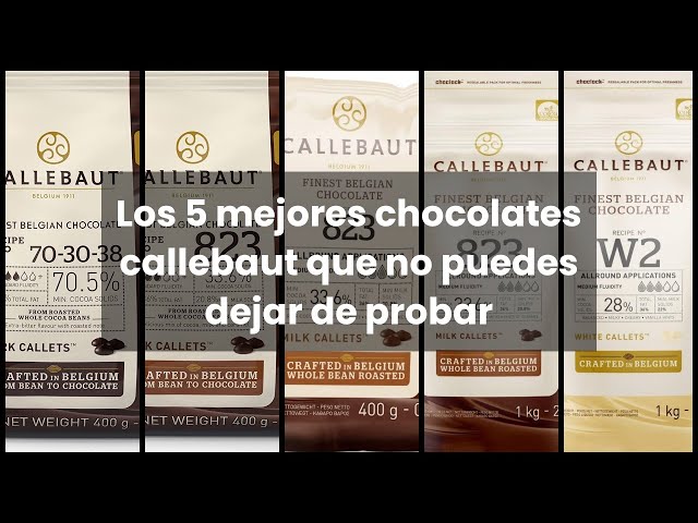 Vídeo relacionado con Chocolate negro en gotas Callebaut 70% bolsa de 400 gramos