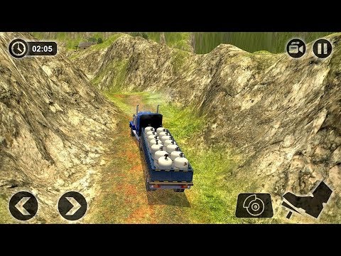 Off Road Cargo Trailer Truck Driver Hill Driving (by Gamatar) Android Gameplay [HD]