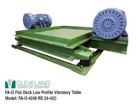 Flat Deck Low Profile Vibratory Table to Settle Recycled Metal - Cleveland Vibrator Co.