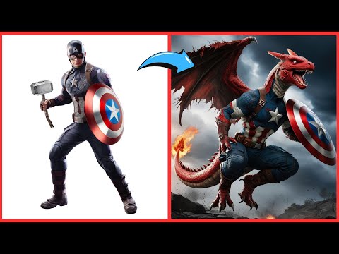 AVENGERS BUT CHARIZARD 🐼 VENGERS 🔥 All Characters marvel & DC 2024💥