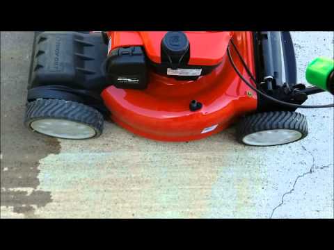 Troy Bilt lawn mower TB200 Deck Wash Youtube video