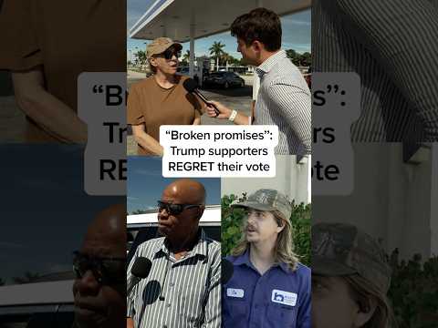 'Broken promises': Trump supporters REGRET their vote