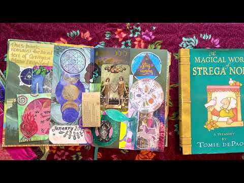 Work in progress! Art journals, grimoires, books of shadows and more.