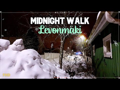 Night Walk in a Classic Finnish Community, Levonmäki, Kerava Finland