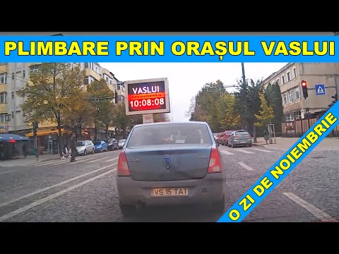 Orasul VASLUI in 15 minute strazi in imagini video de arhiva noiembrie 2017
