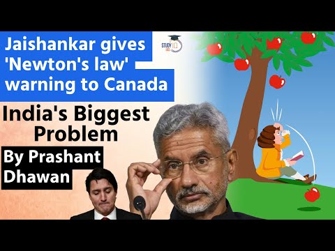 Canada is India's Biggest Problem says Jaishankar | Gives Newton's Law Warning to Canada
