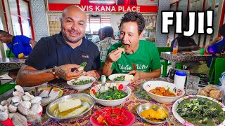 First Time in Fiji 🇫🇯 FIJIAN STREET FOOD - Taro Leaves, Fish Kokoda + Market Tour! - YouTube