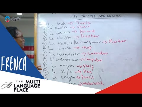 Les objets dans la classe (Objects in the class) | FRENCH LESSON 16