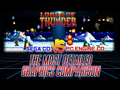 LORDS OF THUNDER GRAPHICS COMPARISON | Sega CD vs PC Engine CD
