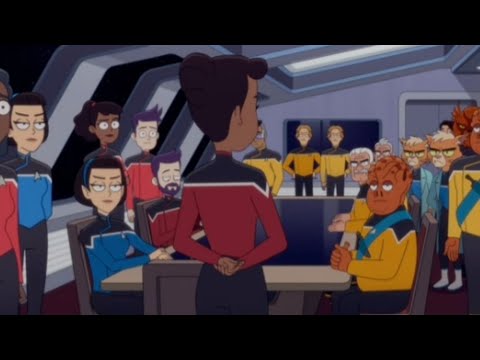 the Cerritos crew hanging out with their alternate versions part 2/2 (star trek lower decks S5 E1)