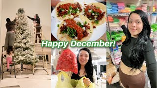 Decorating for Christmas, slime work day, food & more🎄