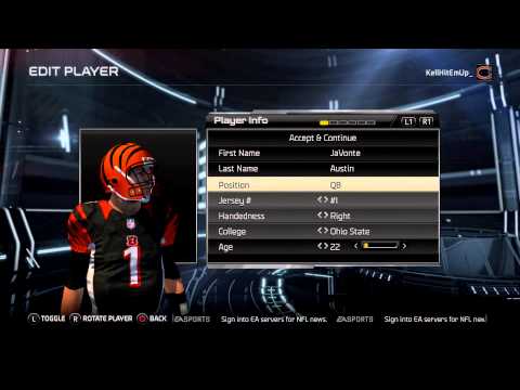 Madden 15 | Connected Franchise Next Gen Gameplay: Creation Of JaVonte Austin