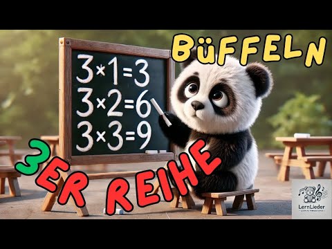 Dreierreihe büffeln [3er-Reihe, Einmaleins, Mathematik, pauken, lernen] [Pop]