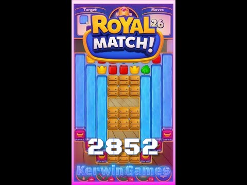 Royal Match Level 2852 - No Boosters Gameplay