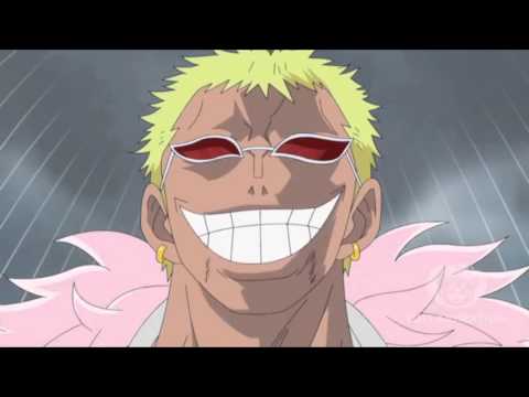 One Piece Doflamingo cuts Law's arm off HAPPY VERSION