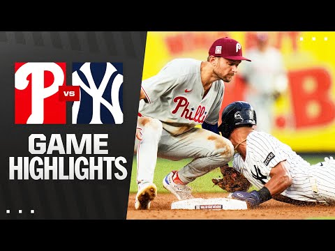 Phillies vs. Yankees Game Highlights (7/25/25) | MLB Highlights