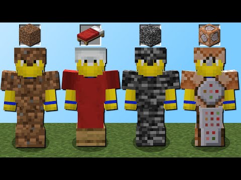 200+ Neue Rüstungen! (Bett, Grundstein, Command Block und mehr)