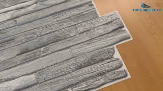 3D obkladový panel PVC Břidlice klasická (500x980mm)