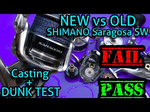 NEW 2020 Shimano Saragosa SW A vs Old  Saragosa SW Dunk test (Is it fully sealed) and casting test!