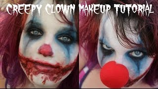 Easy Scary/Evil Clown Halloween Makeup tutorial