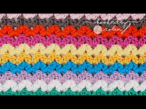 FAST & EASY! Crochet the Cluster V-Stitch