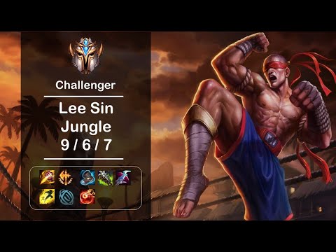 [4K] LOL Challenger Lee Sin Jungle (9/6/7) Ep.269