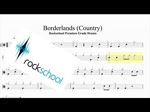 Borderlands (Country) Rockschool Premiere Grade Drums