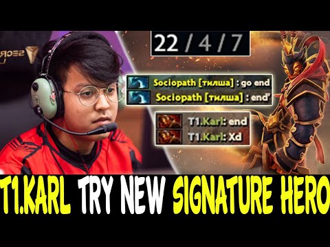 T1.Karl Try new signature hero for TI10 | EMBER vs MARS MID | Dota 2 Pro Players Clips