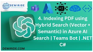 4. Indexing PDF using Vector + Semantic Search in Azure AI Search with Document Intelligence | Chunk
