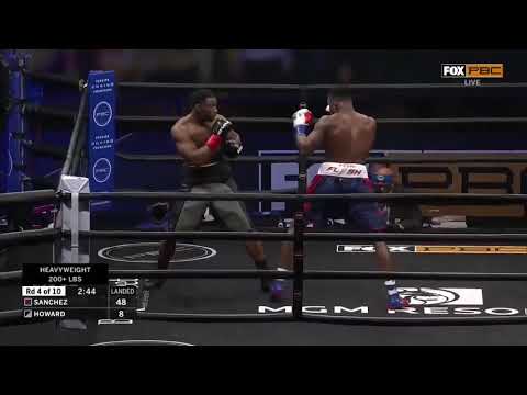 Frank Sánchez se lleva la victoria en el cuarto round por KO