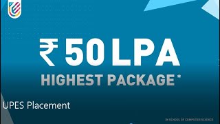 UPES Placements 2022 | Highest Package 50 LPA
