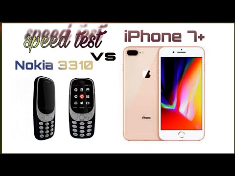 iPhone 7 plus vs Nokia 3310 new speed test
