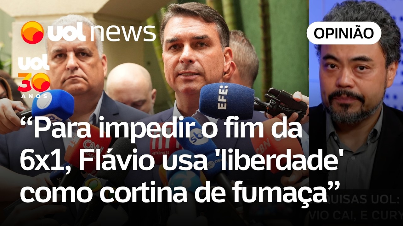  Flávio Bolsonaro usa 'liberdade' como cortina de fumaça para impedir o fim da escala 6x1 | Sakamoto