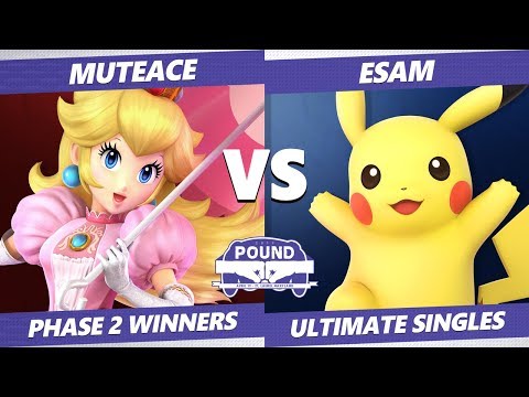Pound 2019 SSBU -  MuteAce (Peach) VS PG ESAM (Pikachu) Smash Ultimate Phase 2 Winners