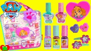 Paw Patrol Skye Pup Power Beauty Set with Lip Glosses Nail Polishes and Surprises