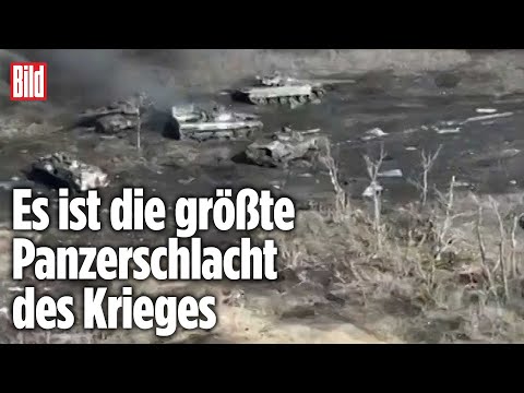 Ukraine-Krieg: Friedhof der Russen-Panzer in Wuhledar