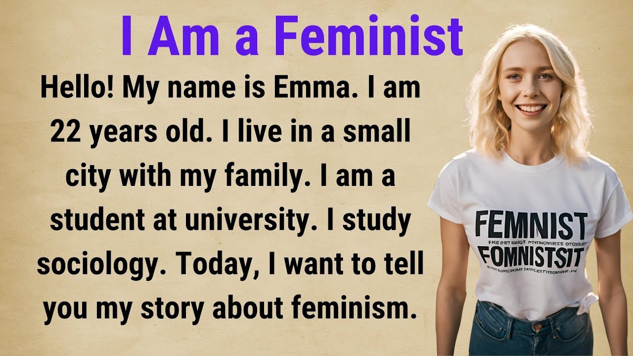 How To Talk In English | Graded Reader | Improve Your English Skills | Learn English | Feminism |