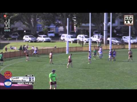 2015 BDAFL 1st Divsion Round 7   Cardiff v Warners Bay 4th Q