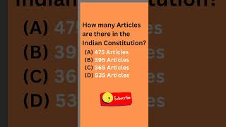 Download lagu How many Articles are there in the Indian Constitution? #mcqs #knowledge #indianconstitution #shorts mp3