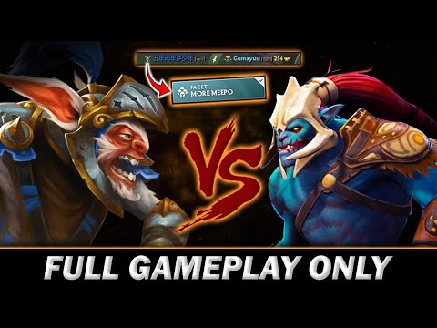 Hard Counter Meepo VS Huskar Mid! More Meepo Fast Power Spike Solo Kill Huskar! - Meepo Gameplay#815