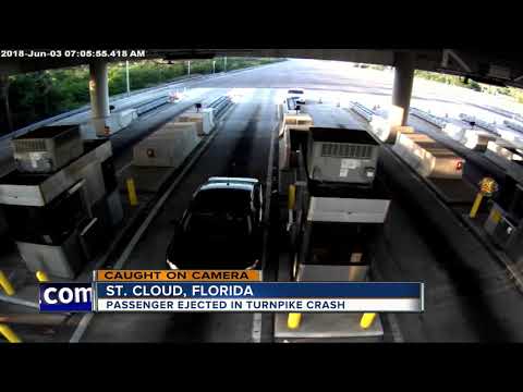 Video shows passenger ejected in turnpike crash