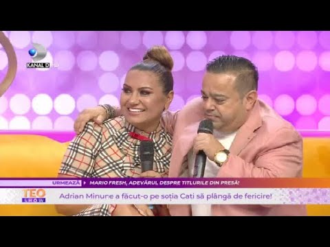 Teo Show (01.09)-He brought the whole family together for her! Adrian Minune, proof of love for h...